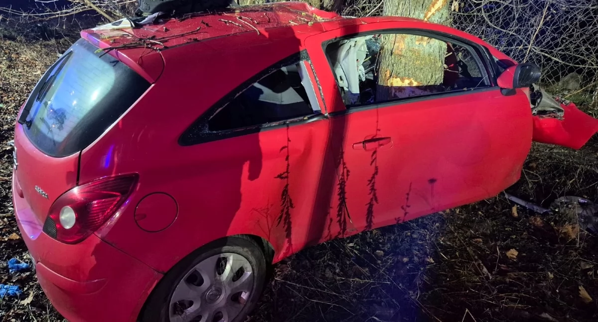 Tragiczny wypadek na DK 62 w Nowym Dworze Mazowieckim (fot. KP PSP w Nowym Dworze Mazowieckim)