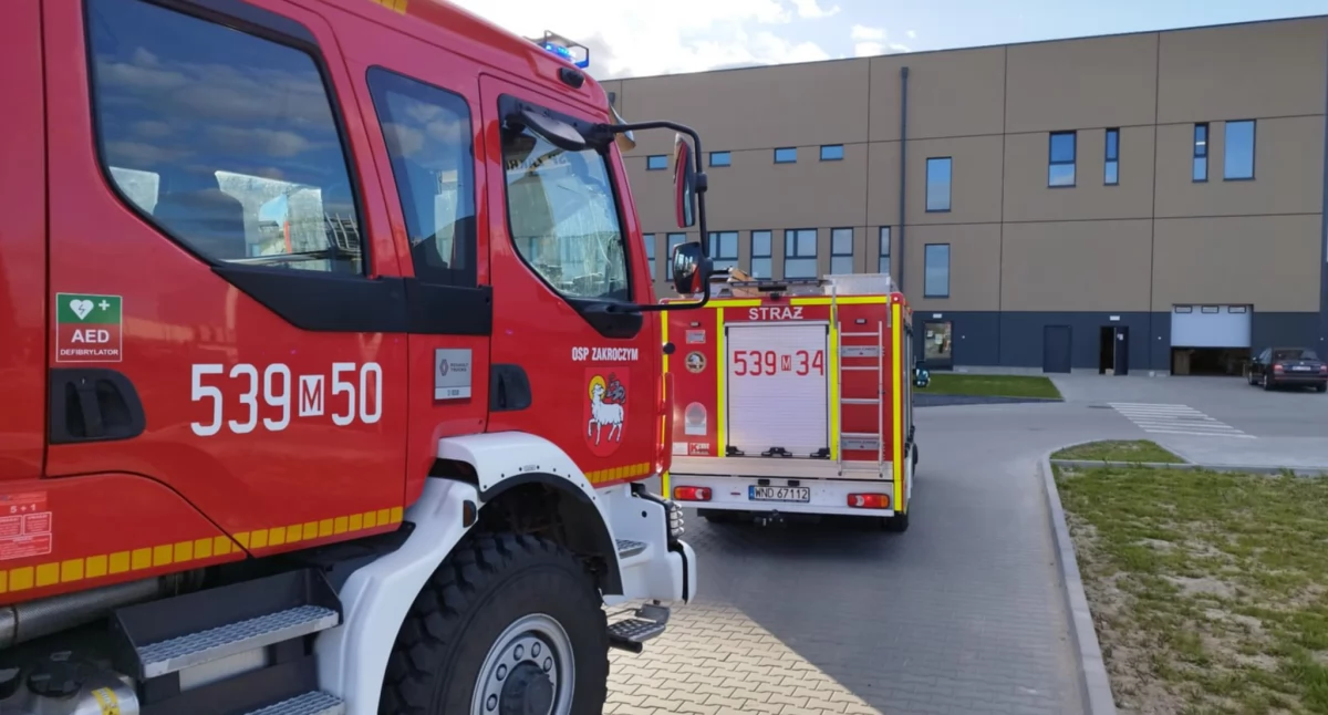 Interwencja służb ratowniczych w Nowym Modlinie (fot. OSP Zakroczym)