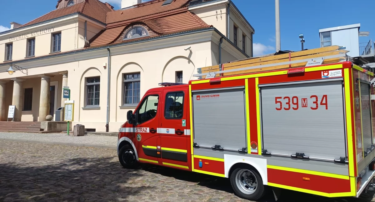 Interwencja strażaków na terenie dworca kolejowego (fot. OSP Ratownictwo Wodne)
