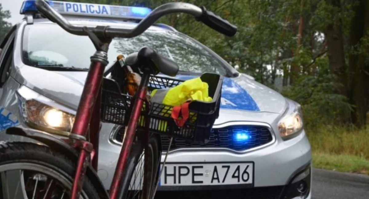 Pijany rowerzysta (zdjęcie ilustracyjne fot. KPP w Wyszkowie)