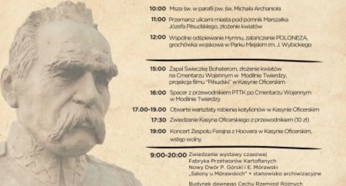 Aktualności , Rocznica Odzyskania Niepodległości Nowym Dworze program obchodów utrudnienia drogowe - zdjęcie, fotografia