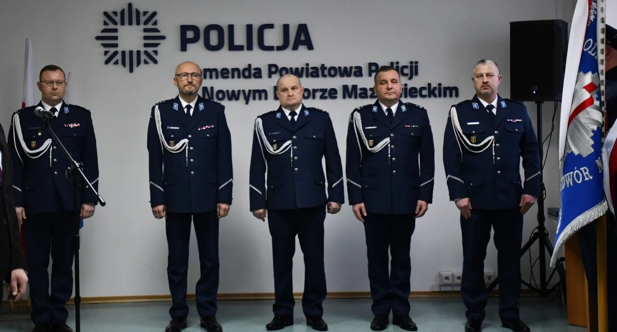 Aktualności , Zmiana stanowiskach Komendzie Powiatowej Policji Nowym Dworze Mazowieckim - zdjęcie, fotografia