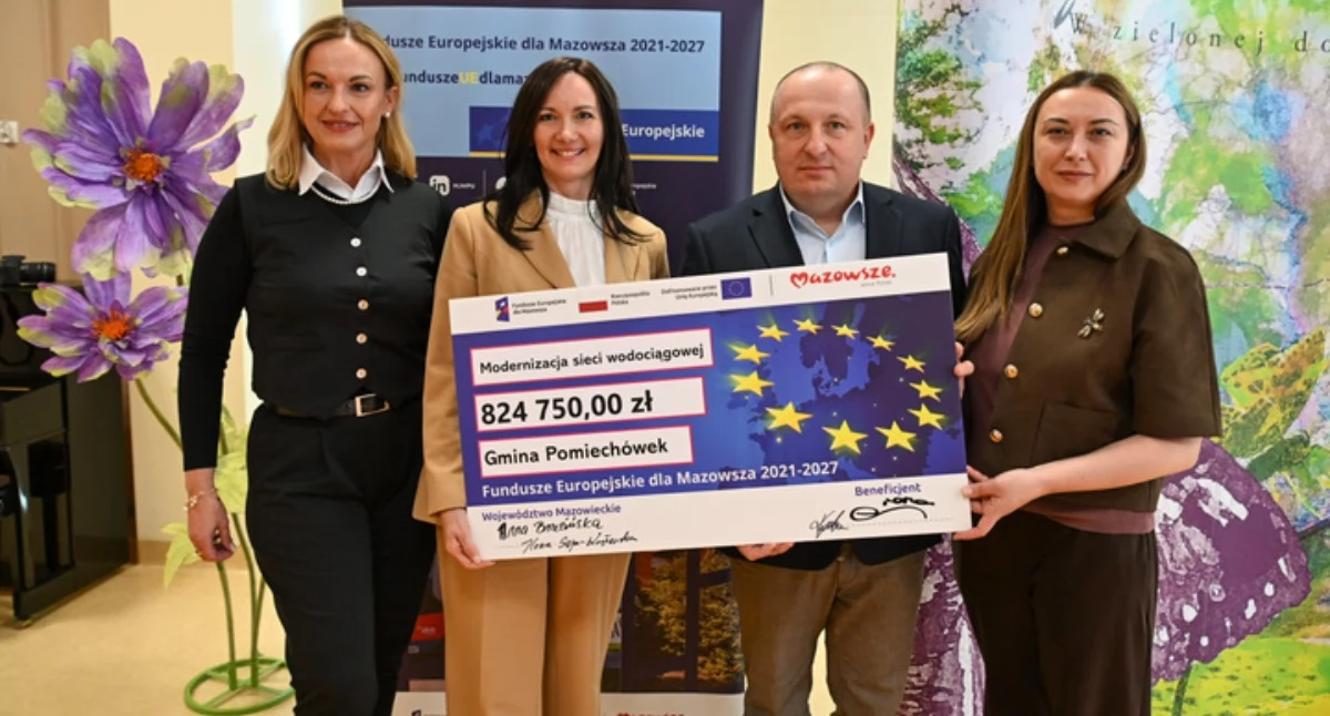 Inwestycje, Unijne pieniądze Pomiechówka Kanalizacja remontu przepompownia modernizacji - zdjęcie, fotografia