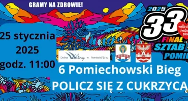 6. Pomiechowski Bieg „Policz się z cukrzycą” – wydarzenie z okazji 33. Finału WOŚP