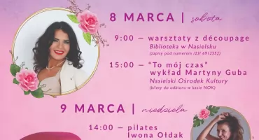 Dzień Kobiet w Nasielsku. Sprawdź co w programie