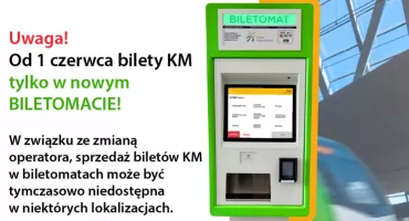 Nowy Dwór Mazowiecki: Tymczasowe utrudnienia dla pasażerów. Z biletomatów Kolei Mazowieckich nie kupisz biletu