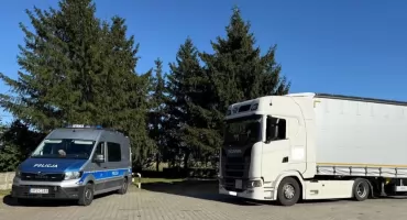 Mandaty i zatrzymany dowód rejestracyjny. Kontrole ciężarówek w powiecie nowodworskim