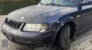 Pijany kierowca w rowie! 37-latek z Ukrainy staranował ogrodzenie