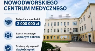  2 mln zł ma uratować płynność Nowodworskiego Centrum Medycznego. Pieniądze mają trafić do lekarzy i powstrzymać finansowy kryzys